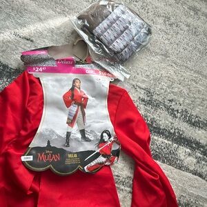 New Deluxe Disney Mulan girl costume small  (4-6) disguise costume